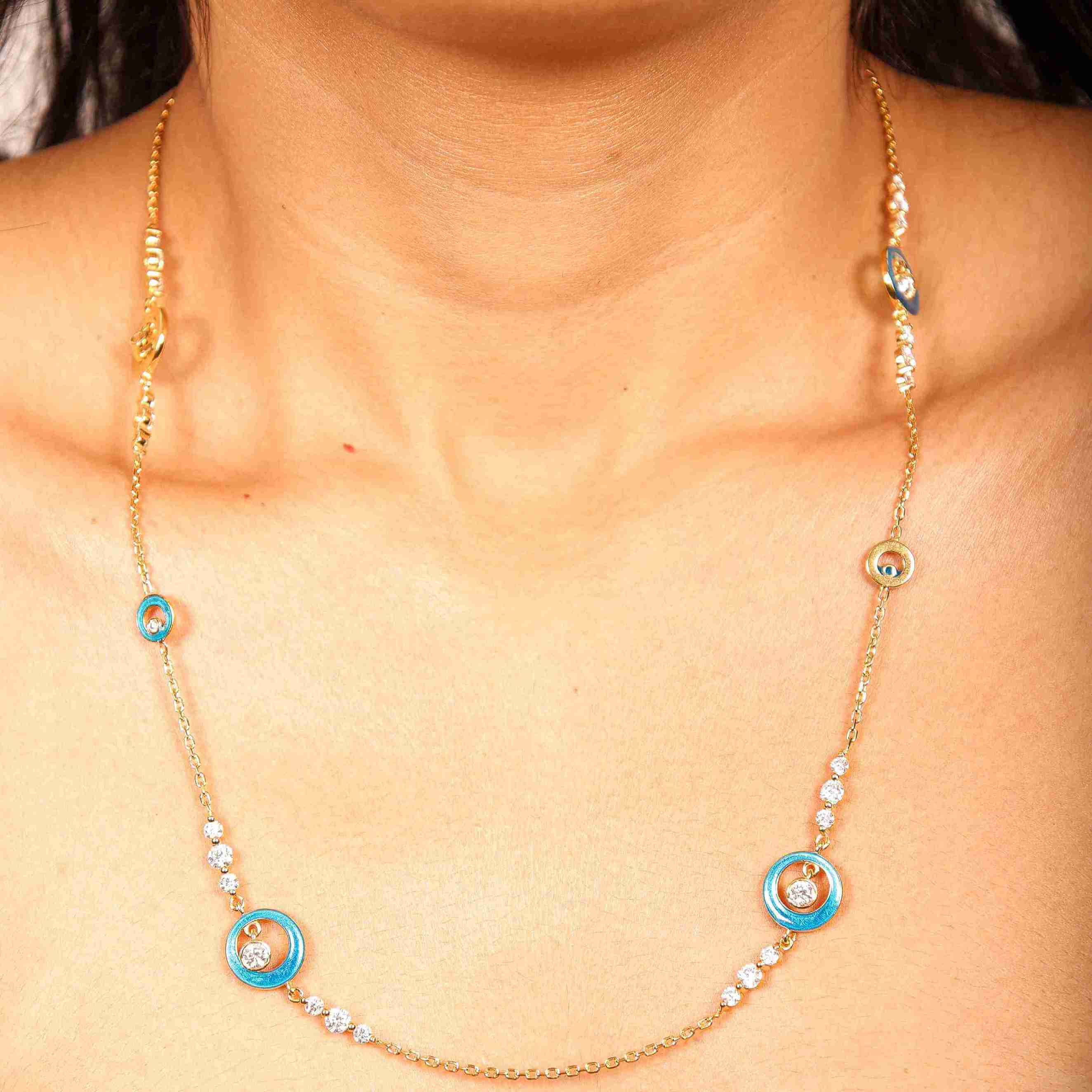 Azure Chain Necklace