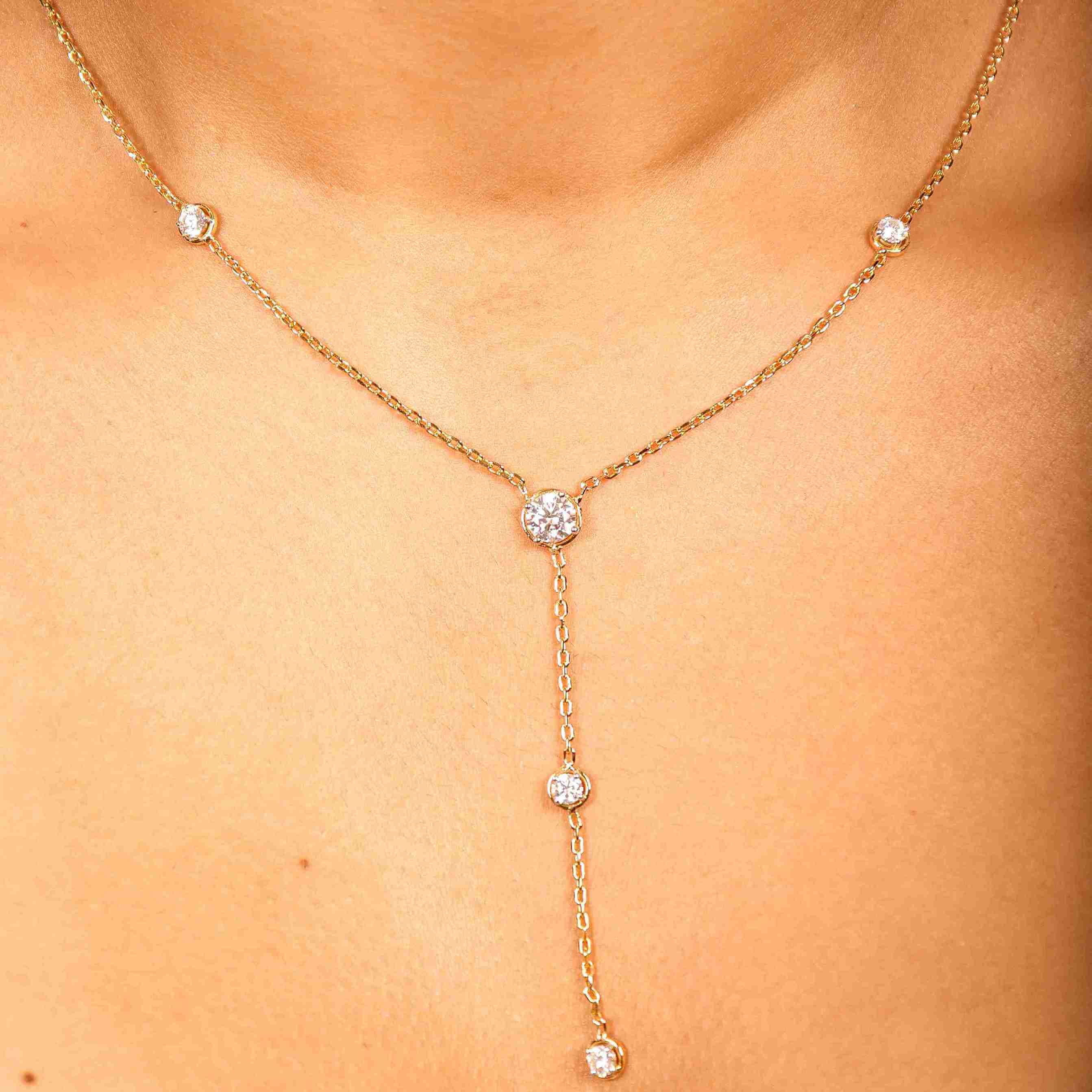 Eclipse Drop Necklace