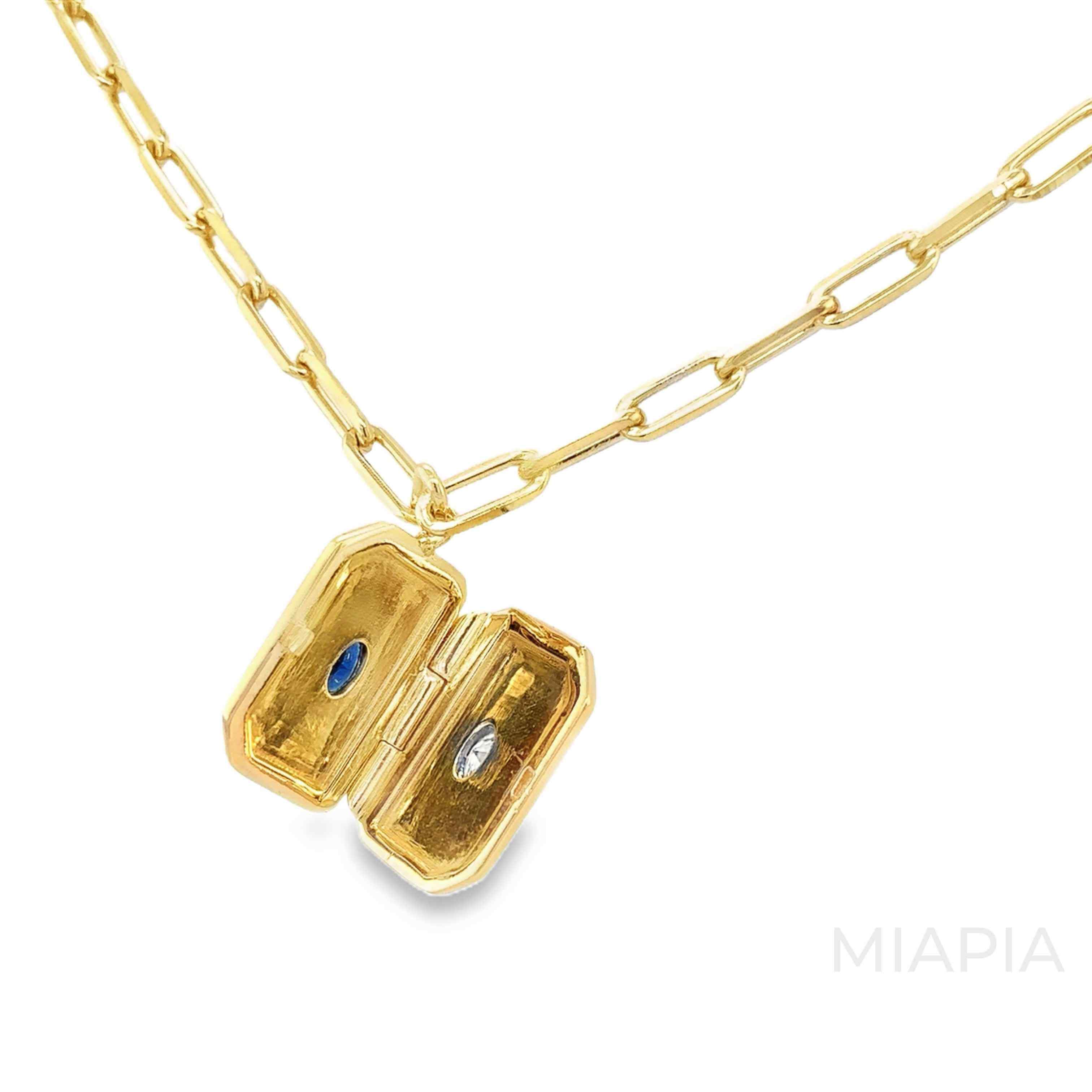 Duality Reversible Locket Necklace