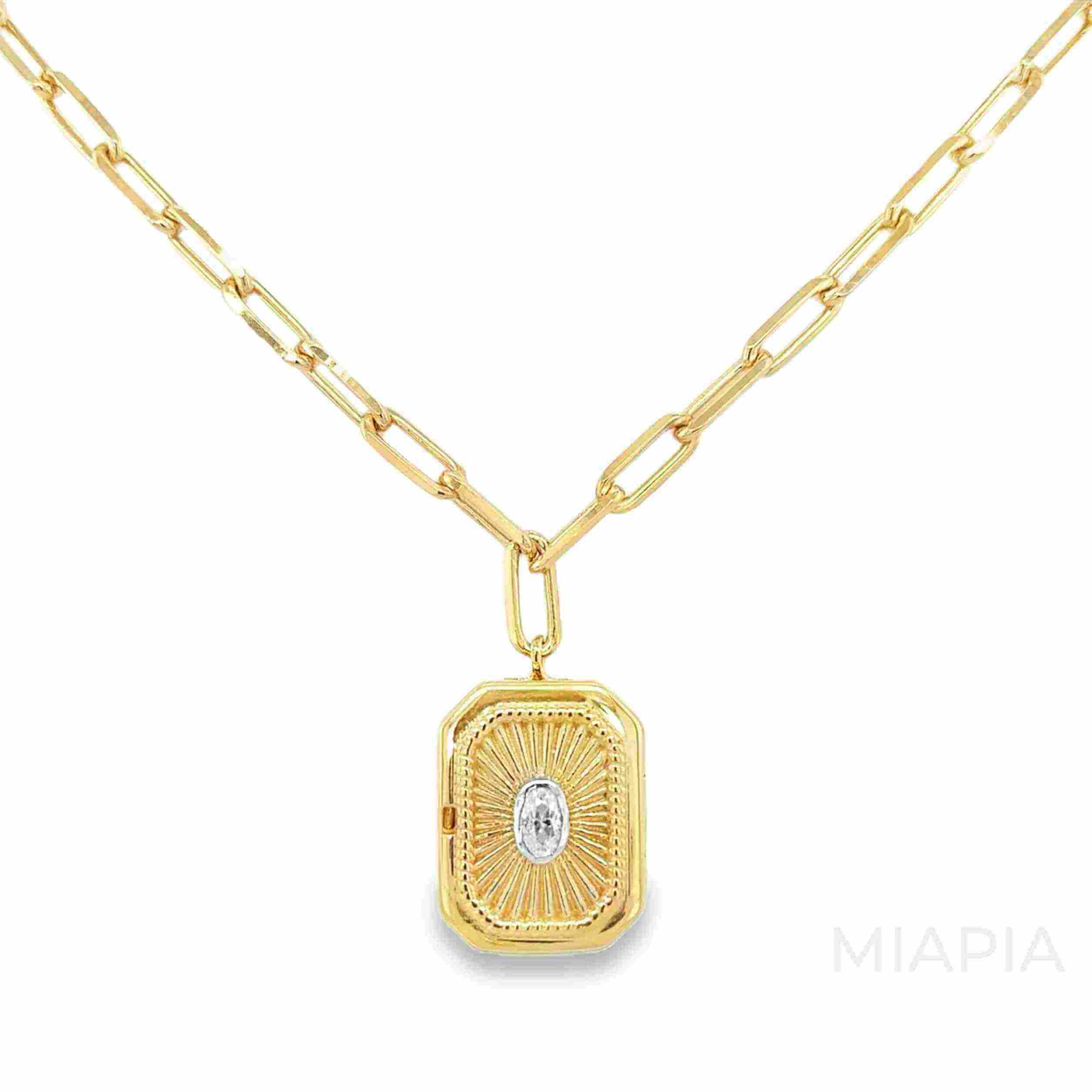 Duality Reversible Locket Necklace