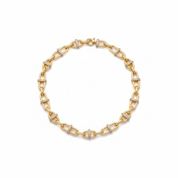 Gilded Link Statement Necklace