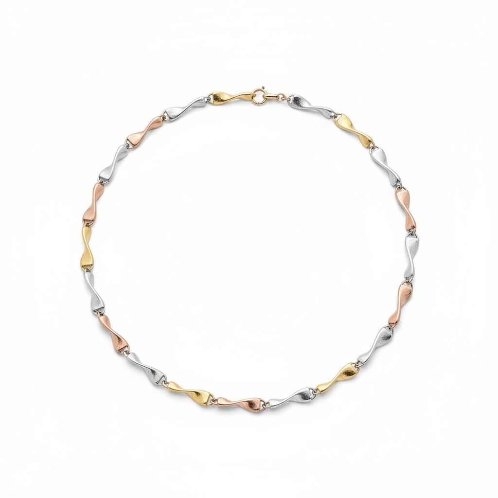 Tri Coloured Twisted Chain