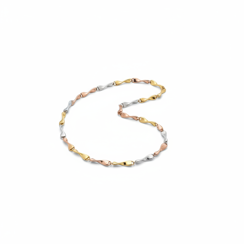 Tri Coloured Twisted Chain