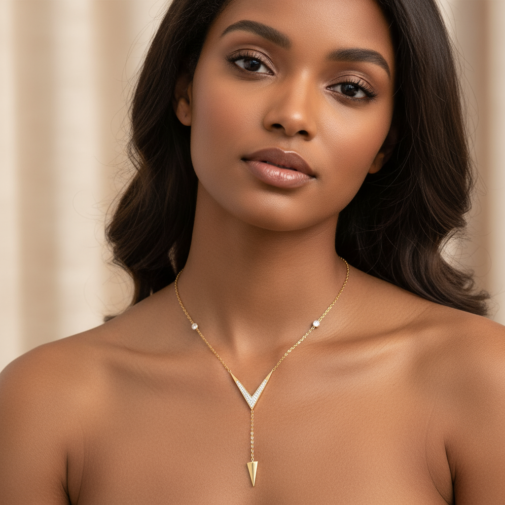 Arrowhead Y-Necklace