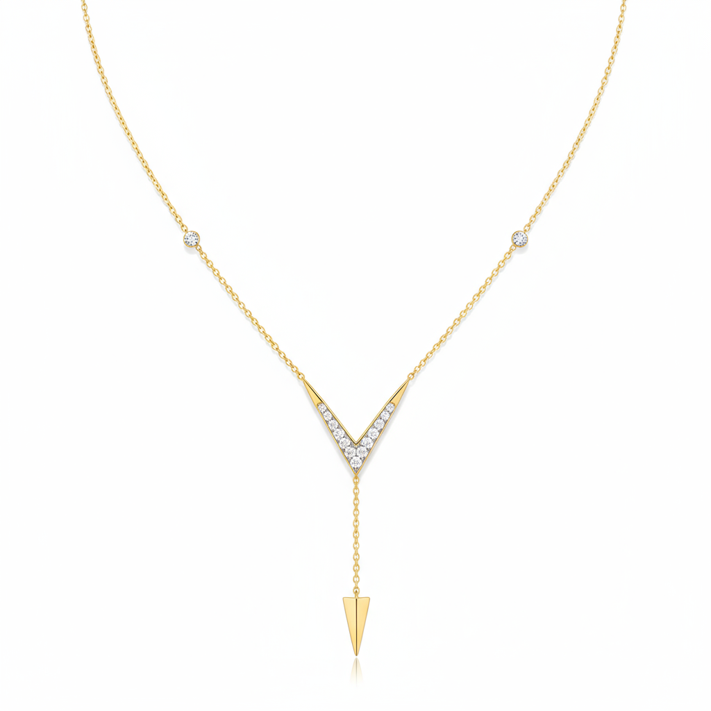 Arrowhead Y-Necklace