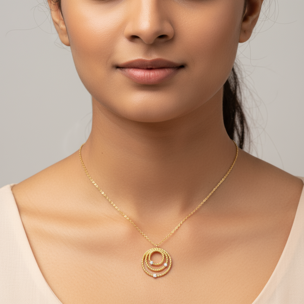 Golden Orbit Pendant