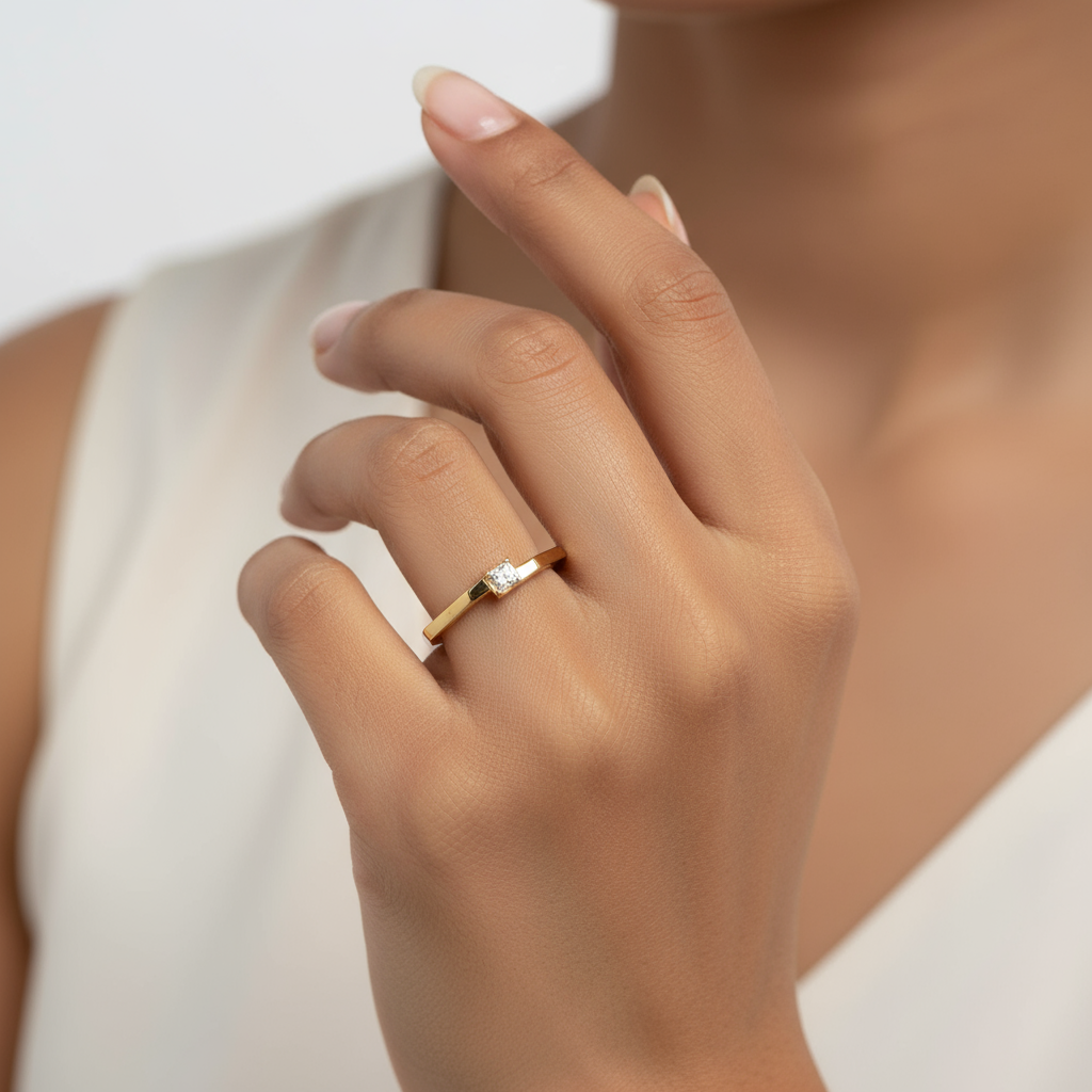 Prism Solitaire Ring