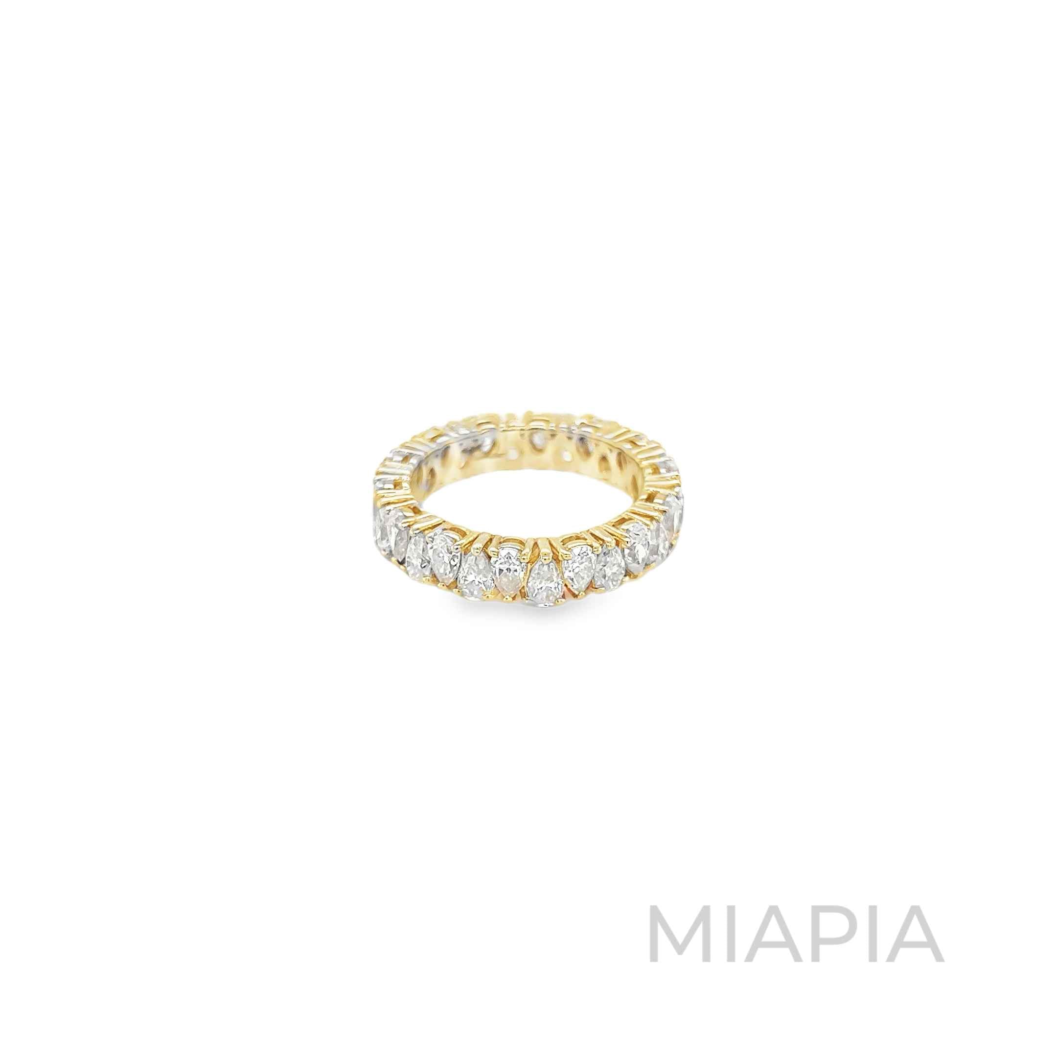 Pear Elegance Eternity Ring