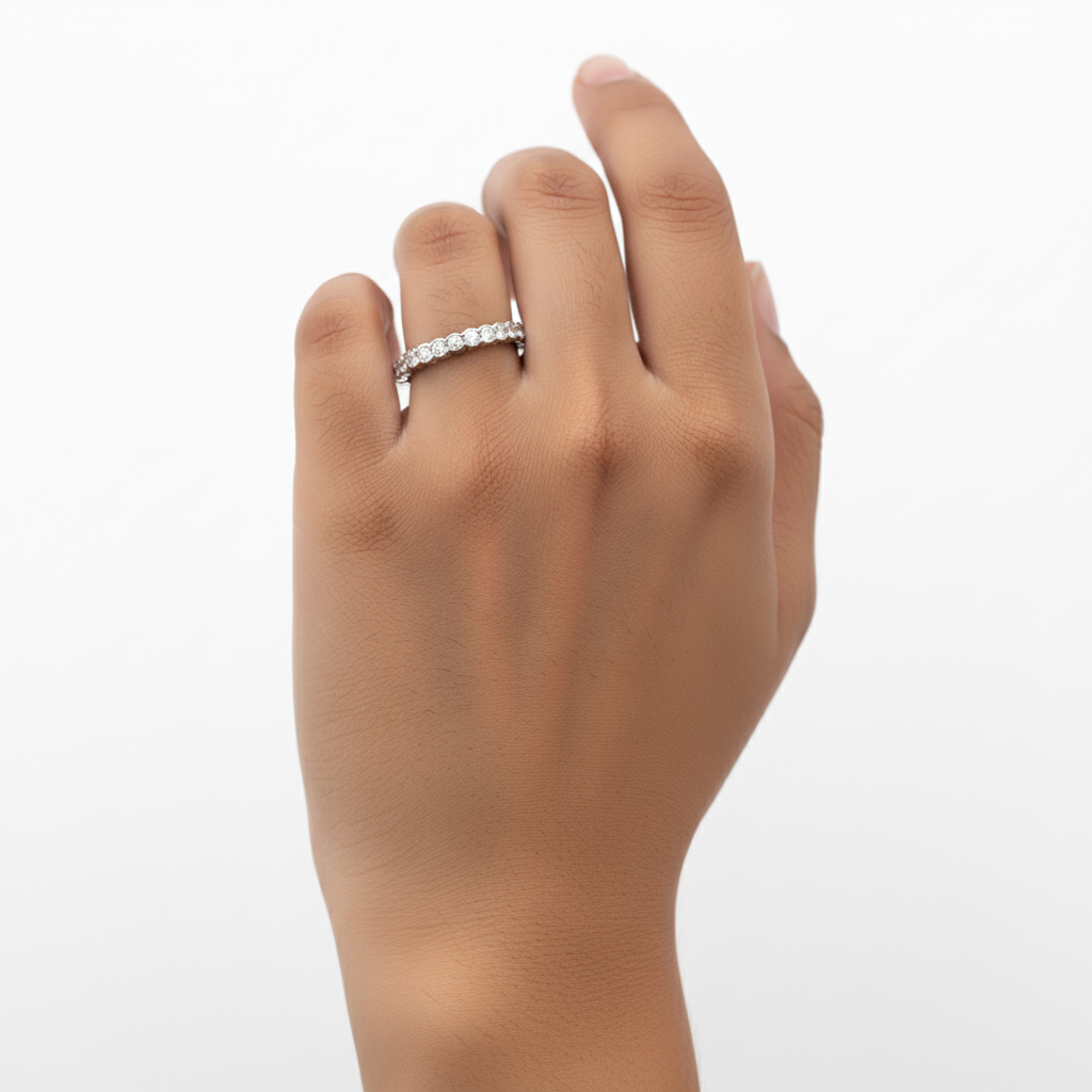 Bezel Set Rounds Eternity Ring