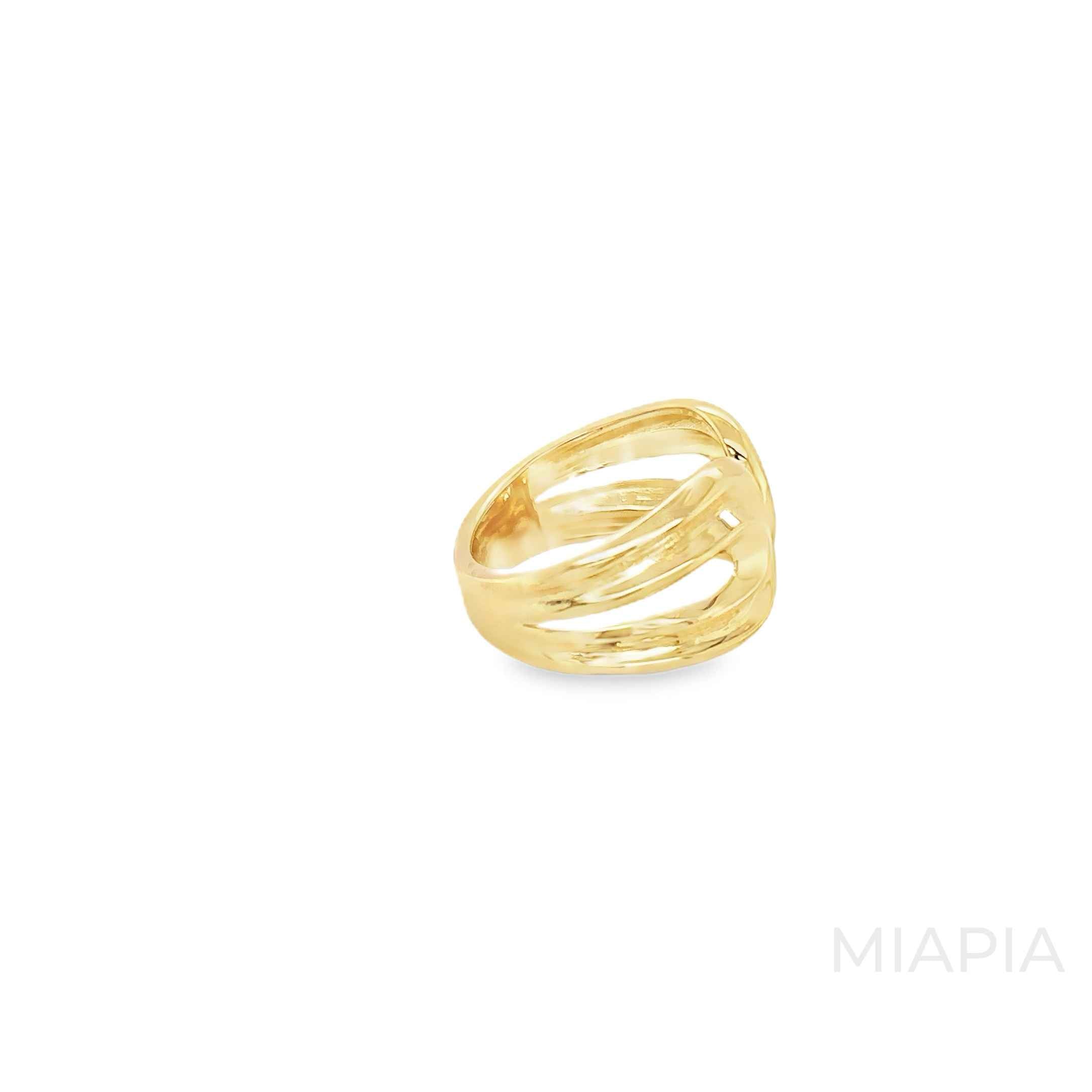 Golden Spiral Statement Ring
