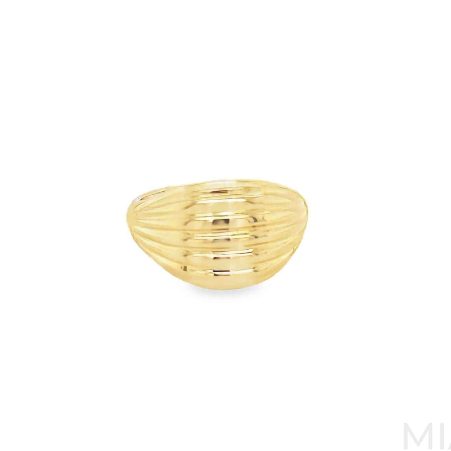 Golden Wave Signet Ring
