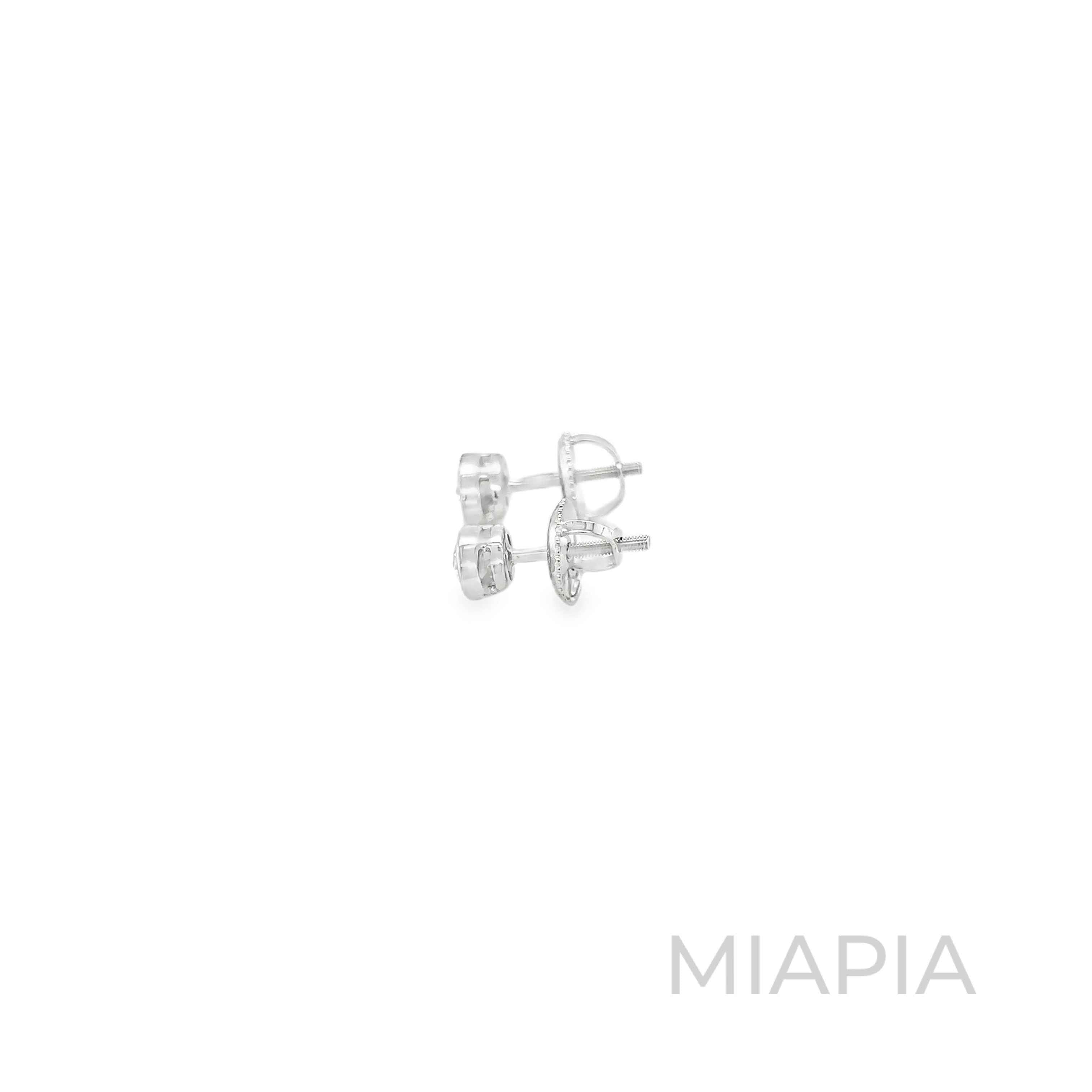 1-Carat Oval Bezel Studs