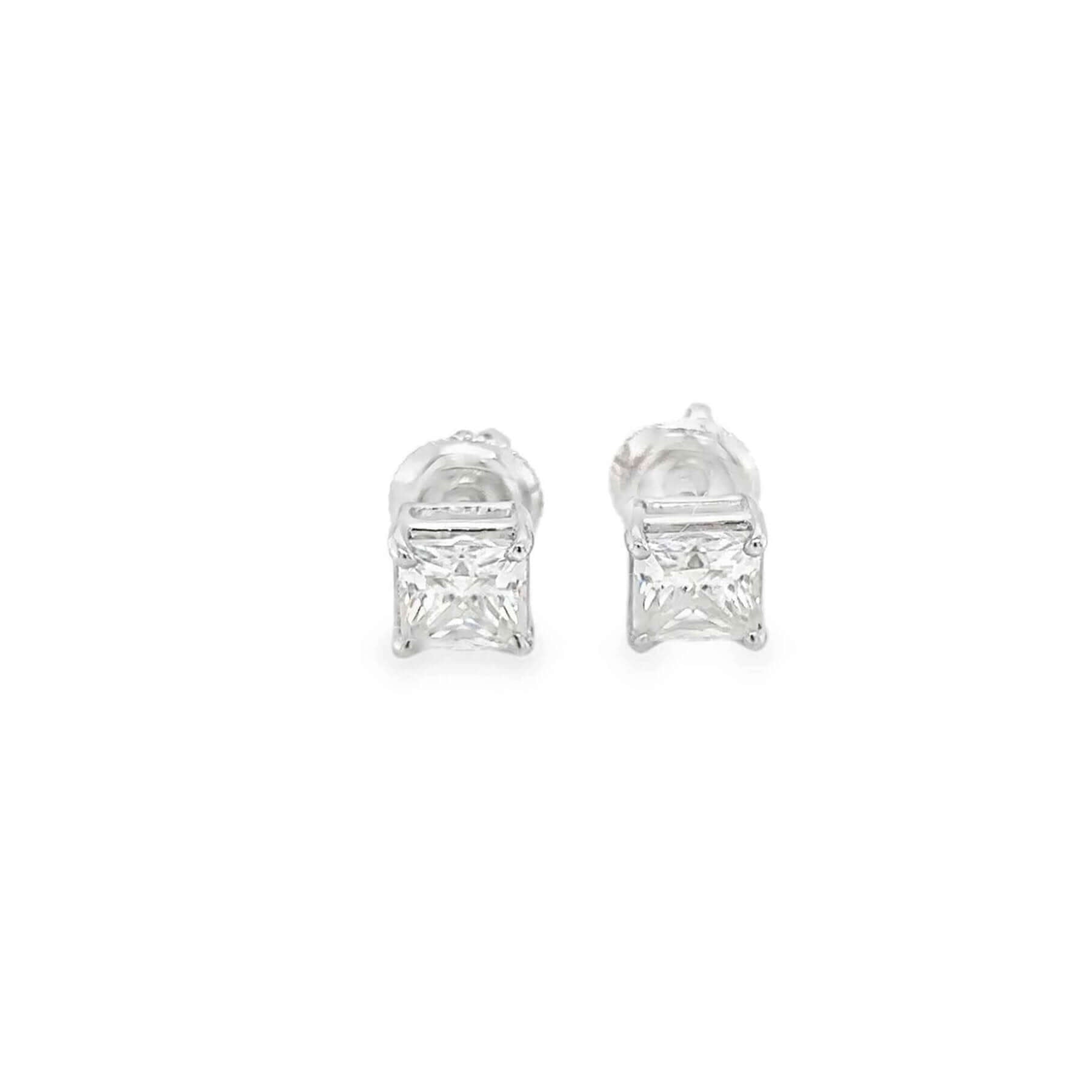 2.5-Carat Princess Cut Studs