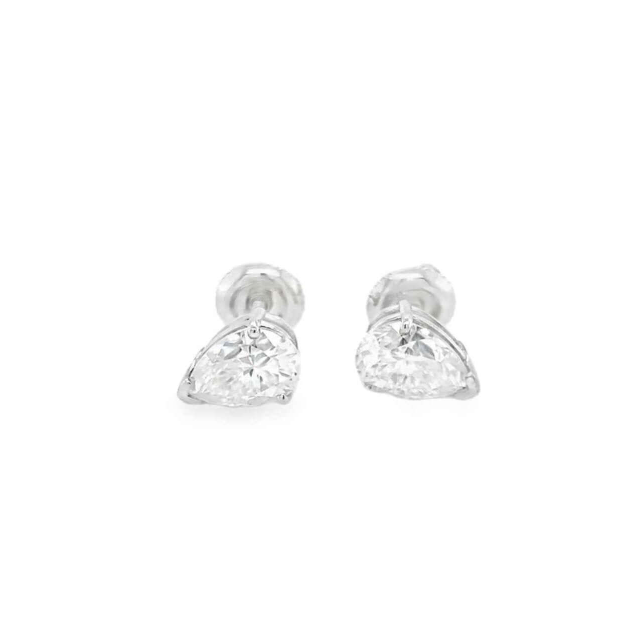 4-Carat Pear Shape Studs