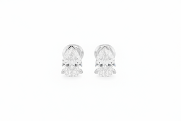 4-Carat Pear Shape Studs
