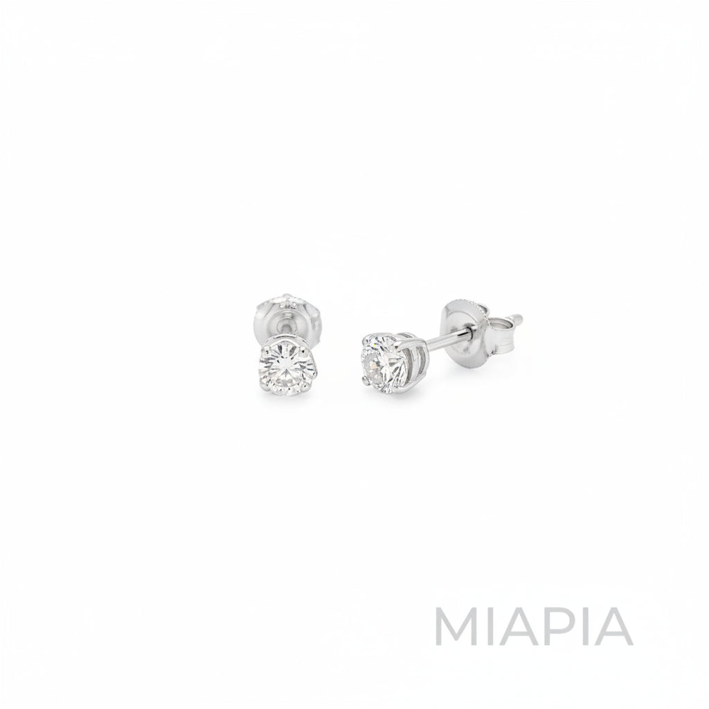 1.5-Carat Round Moissanite Studs