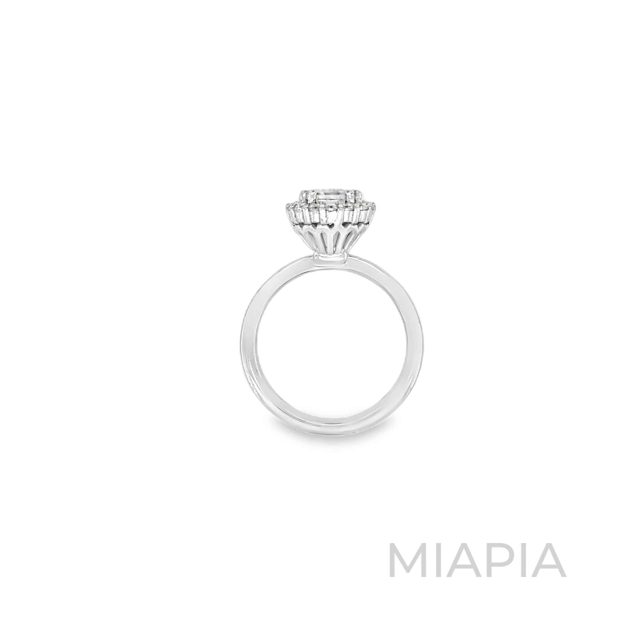 1.5 Carat Classic Halo Cushion Ring