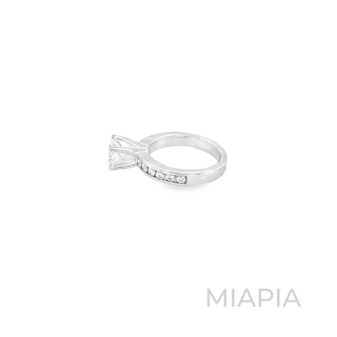 2.50 Carat Radiance Channel Solitaire Ring