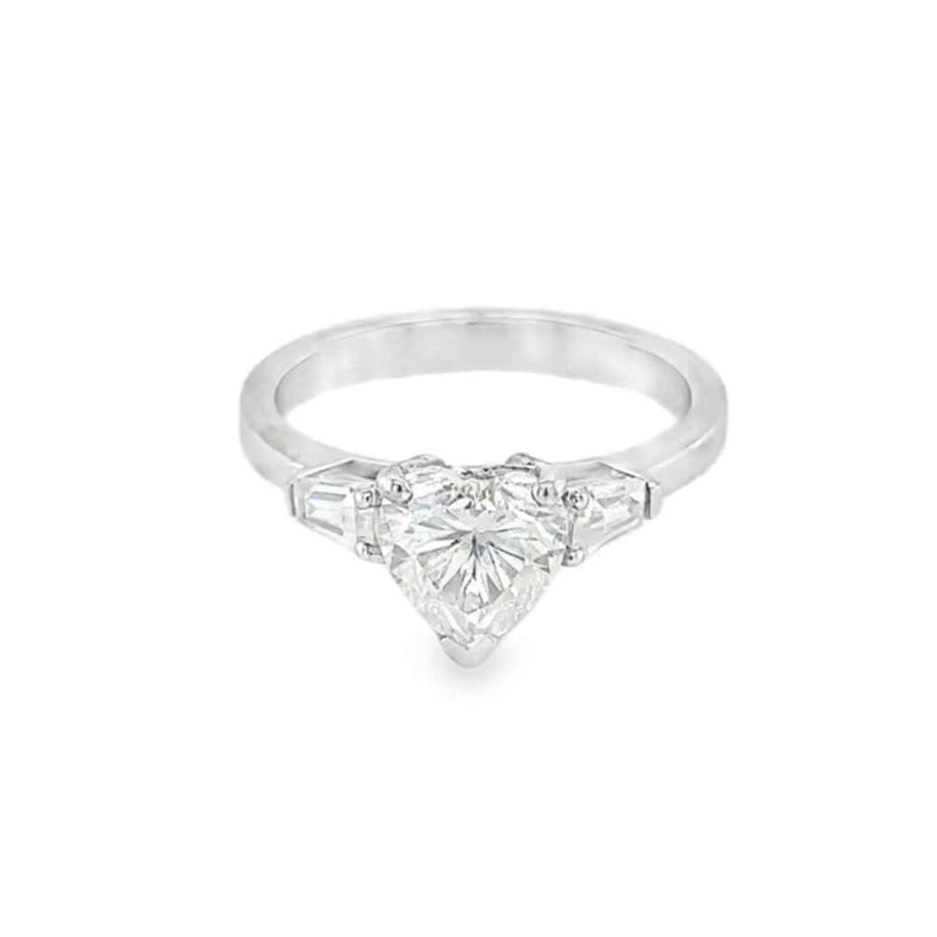 1.50 Carat Heart &  Baguette Bliss Ring
