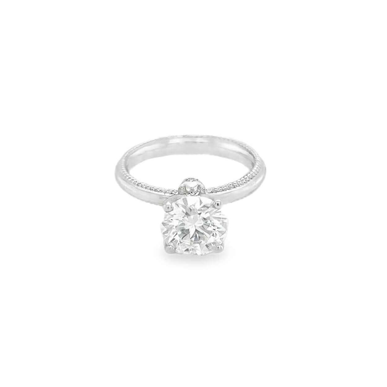 2 Carat Vintage Charm Solitaire Ring