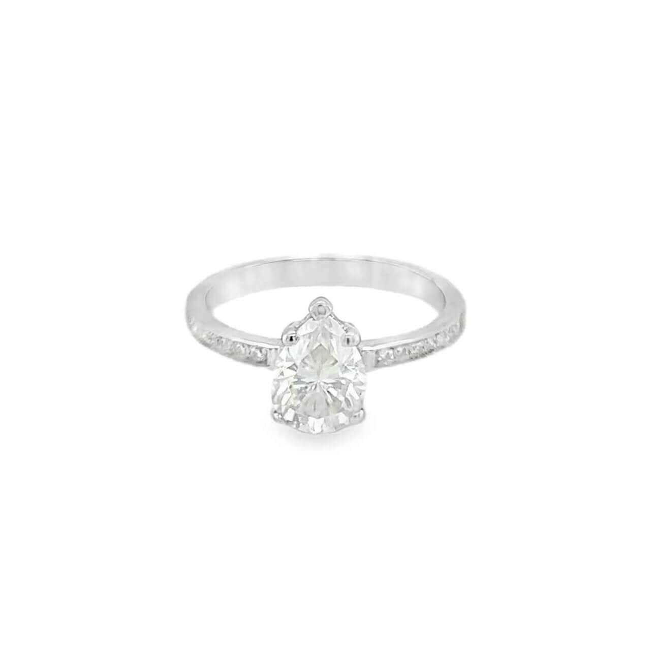 1.25 Carat Pear Grace Solitaire Ring