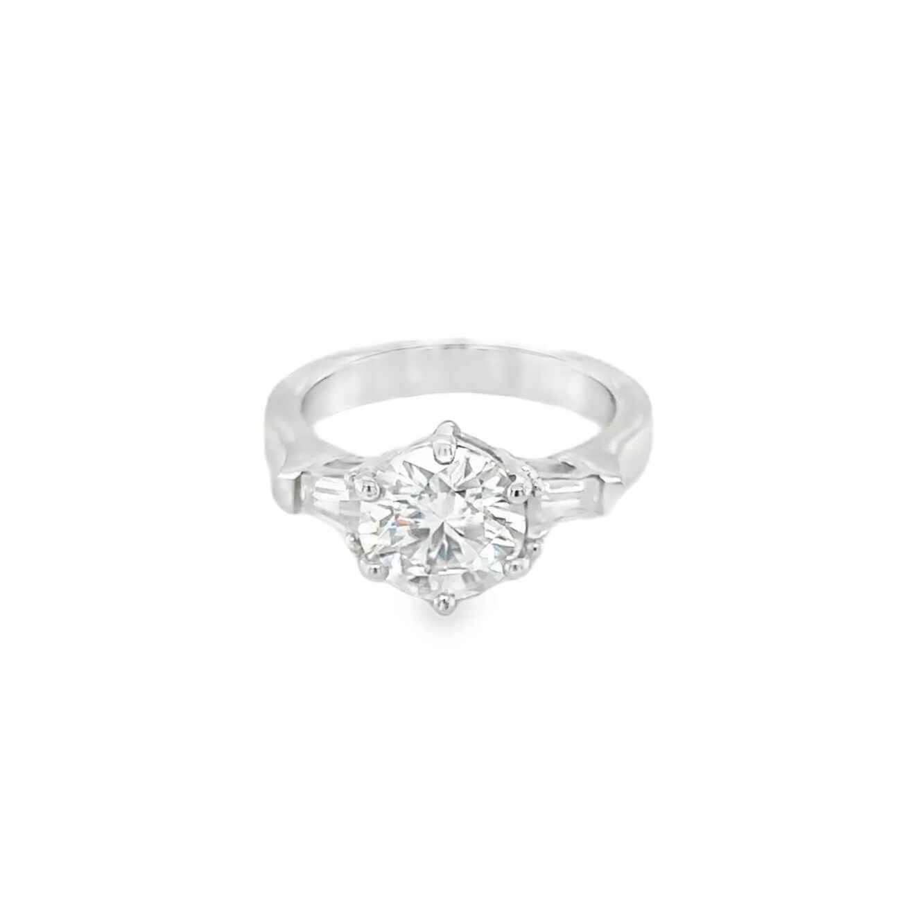2 Carat Starburst Solitaire Ring