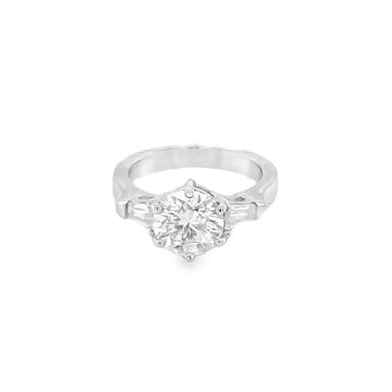 2 Carat Starburst Solitaire Ring