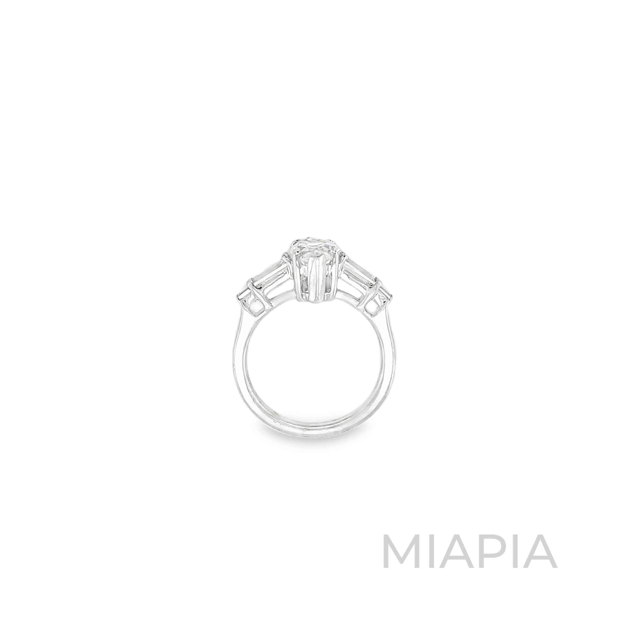 2 Carat Marquise Elegance Baguette Ring