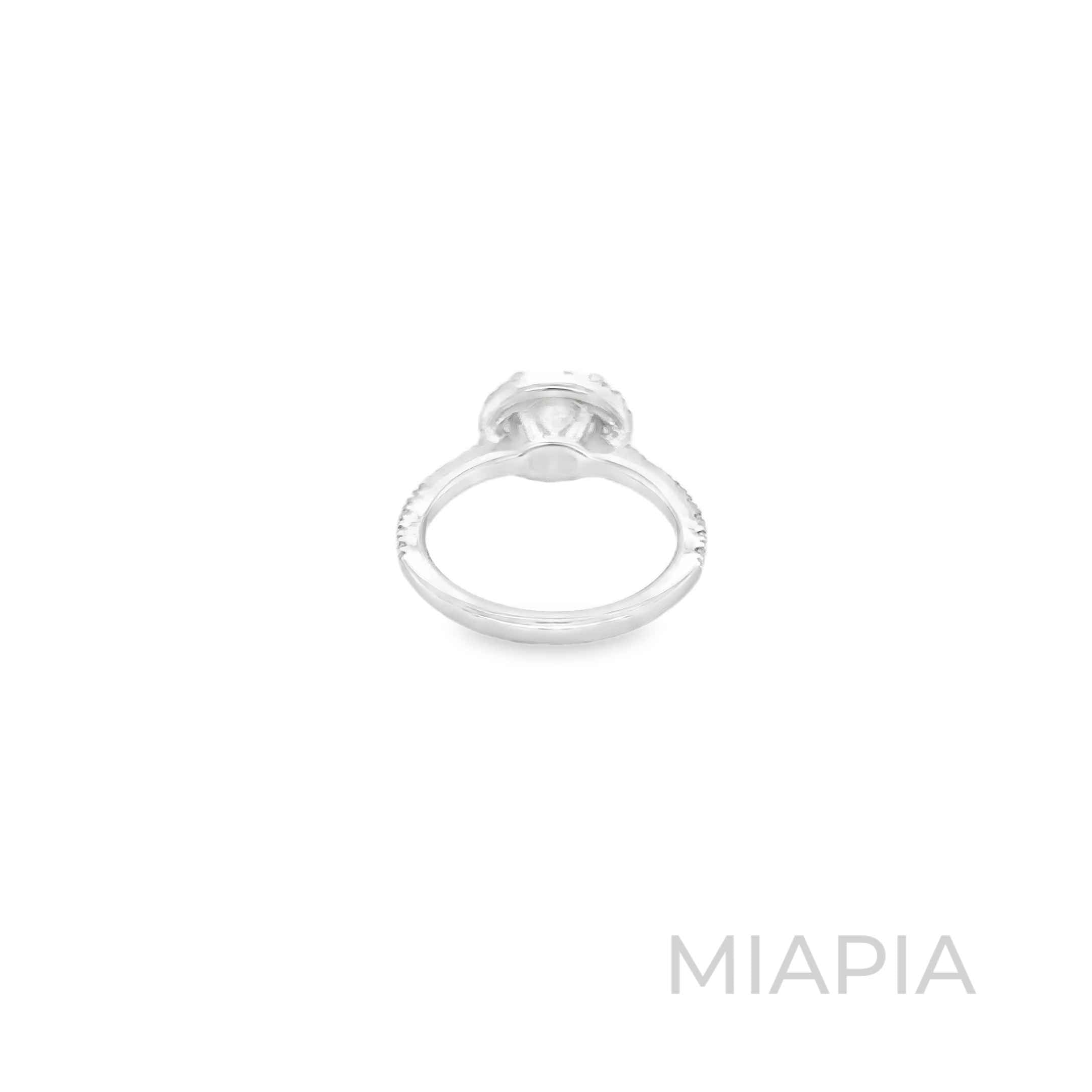 2 Carat Halo Sparkle Solitaire Ring