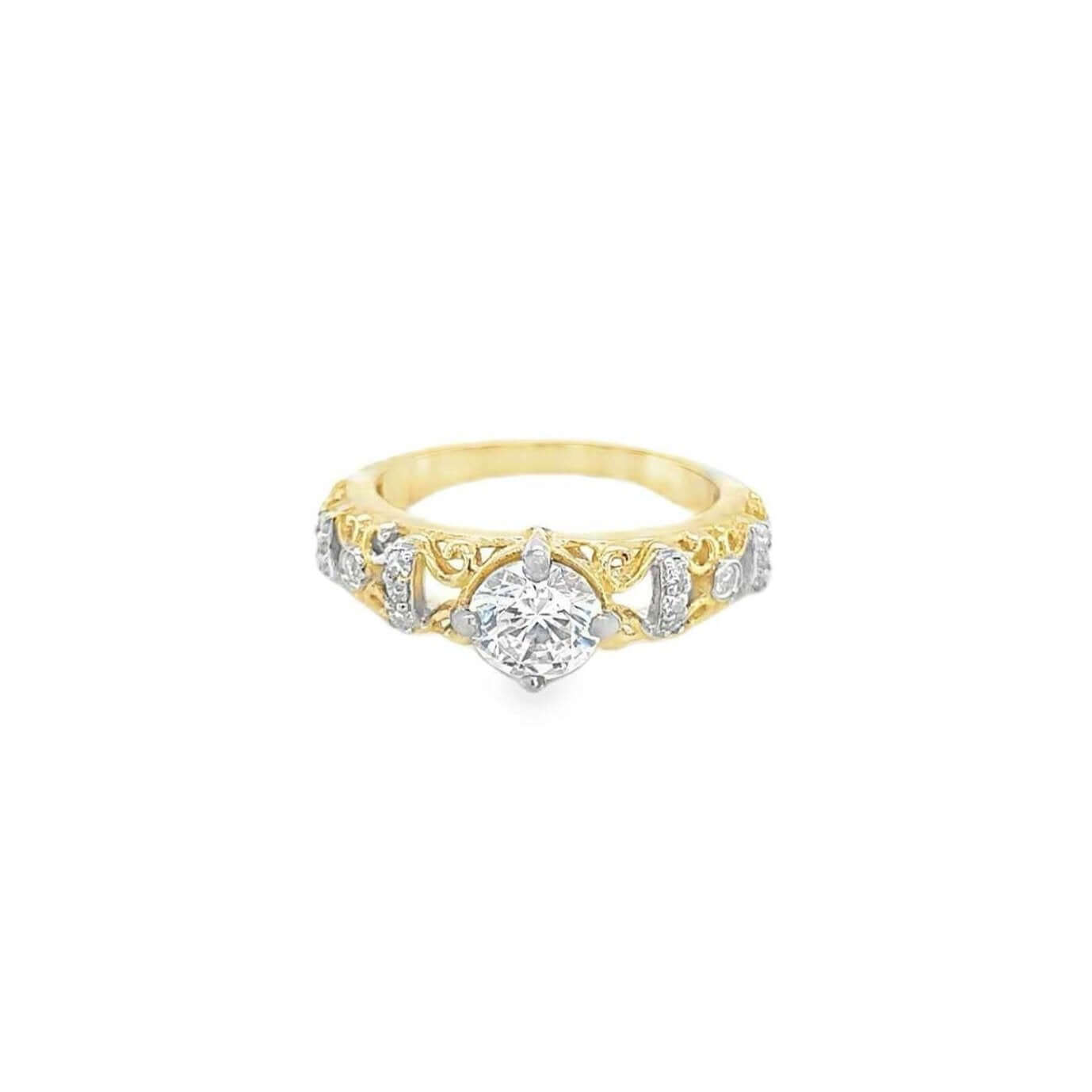 1 Carat Vintage Lace Solitaire Ring