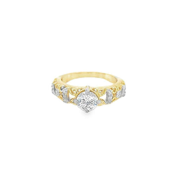 1 Carat Vintage Lace Solitaire Ring
