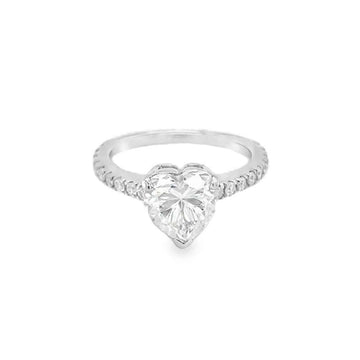 3 Carat Lovestruck Heart Moissanite Ring
