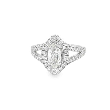 2 Carat Marquise Mirage Moissanite Ring