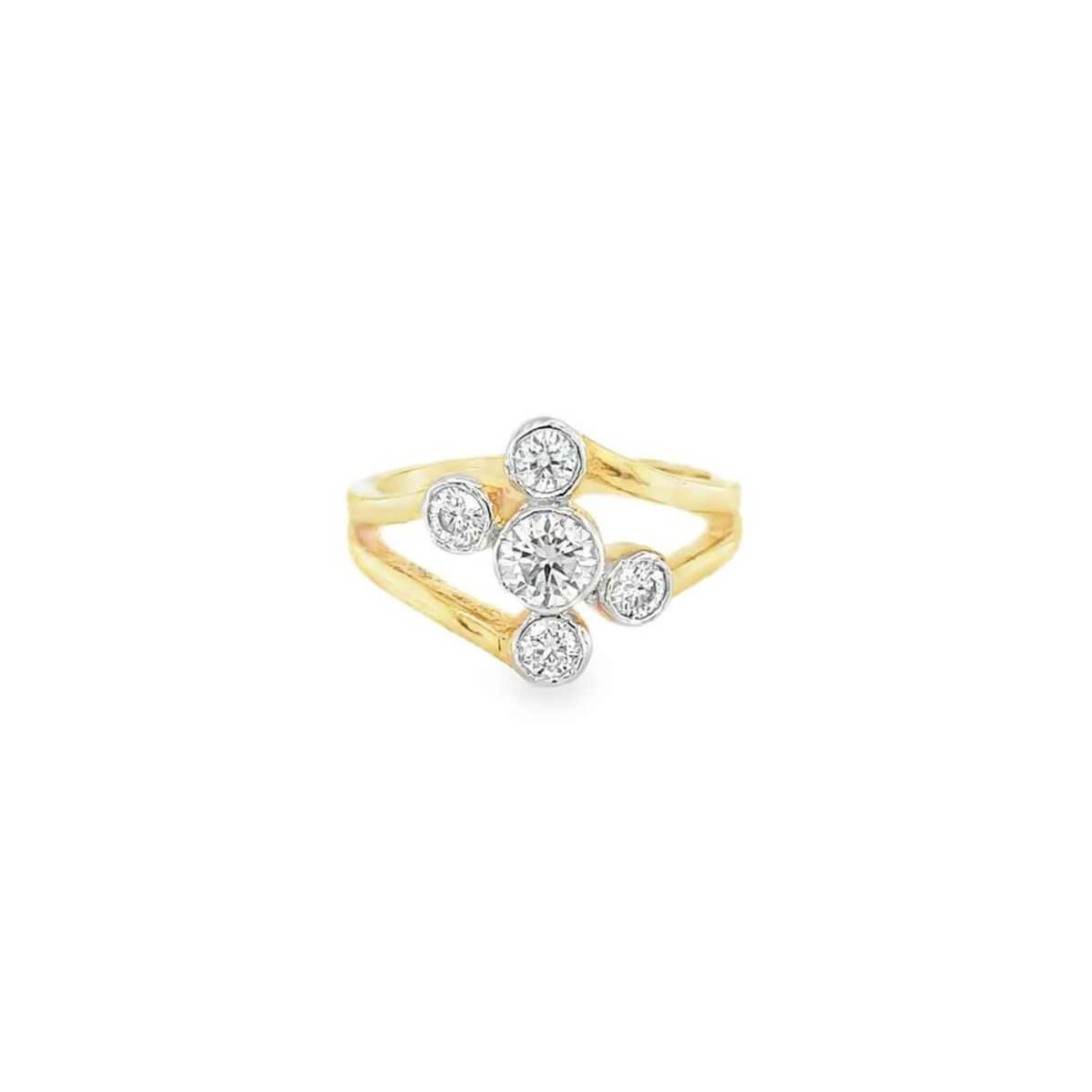 1 Carat Multi-Stone Cluster Ring