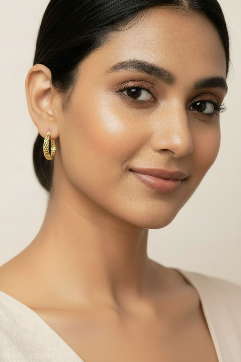 Lace Filigree Hoops