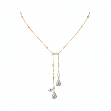 Lustre Drop Lariat Necklace