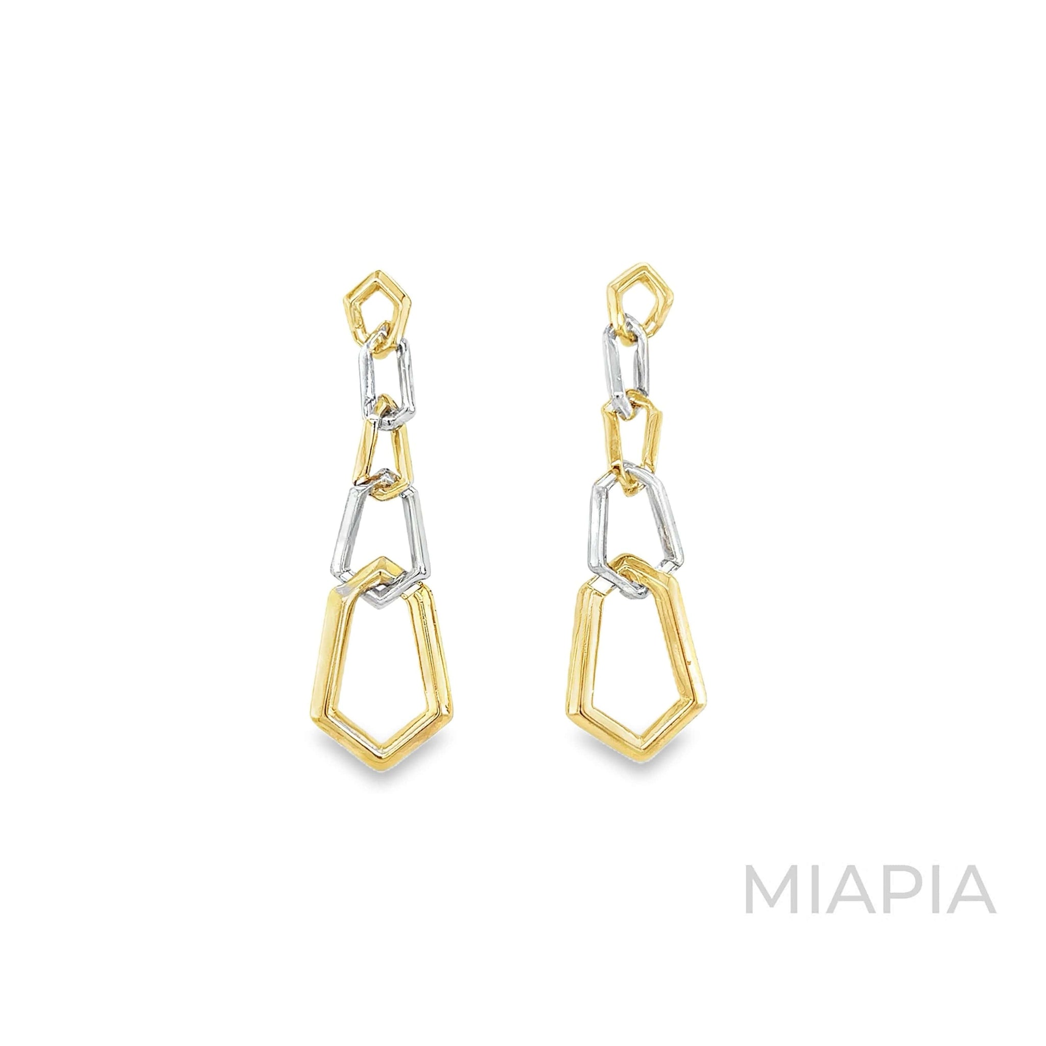 Geo-Link Chain Earrings