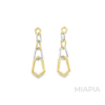 Geo-Link Chain Earrings