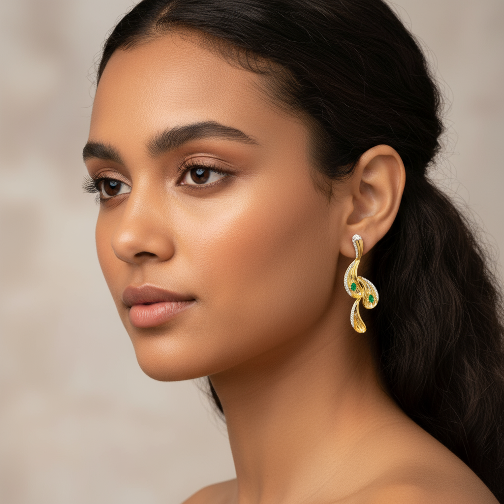 Emerald Flow Earrings