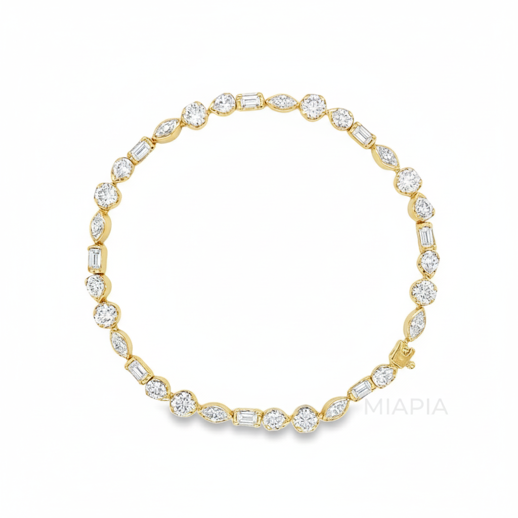 Radiant Mixed-Cut Moissanite Bracelet