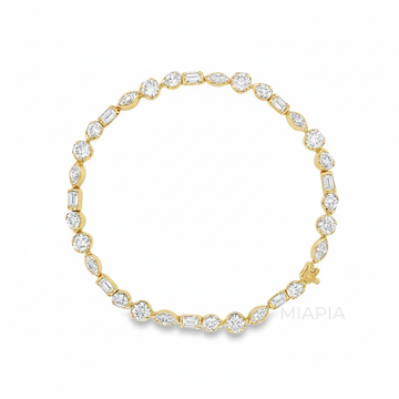 Radiant Mixed-Cut Moissanite Bracelet