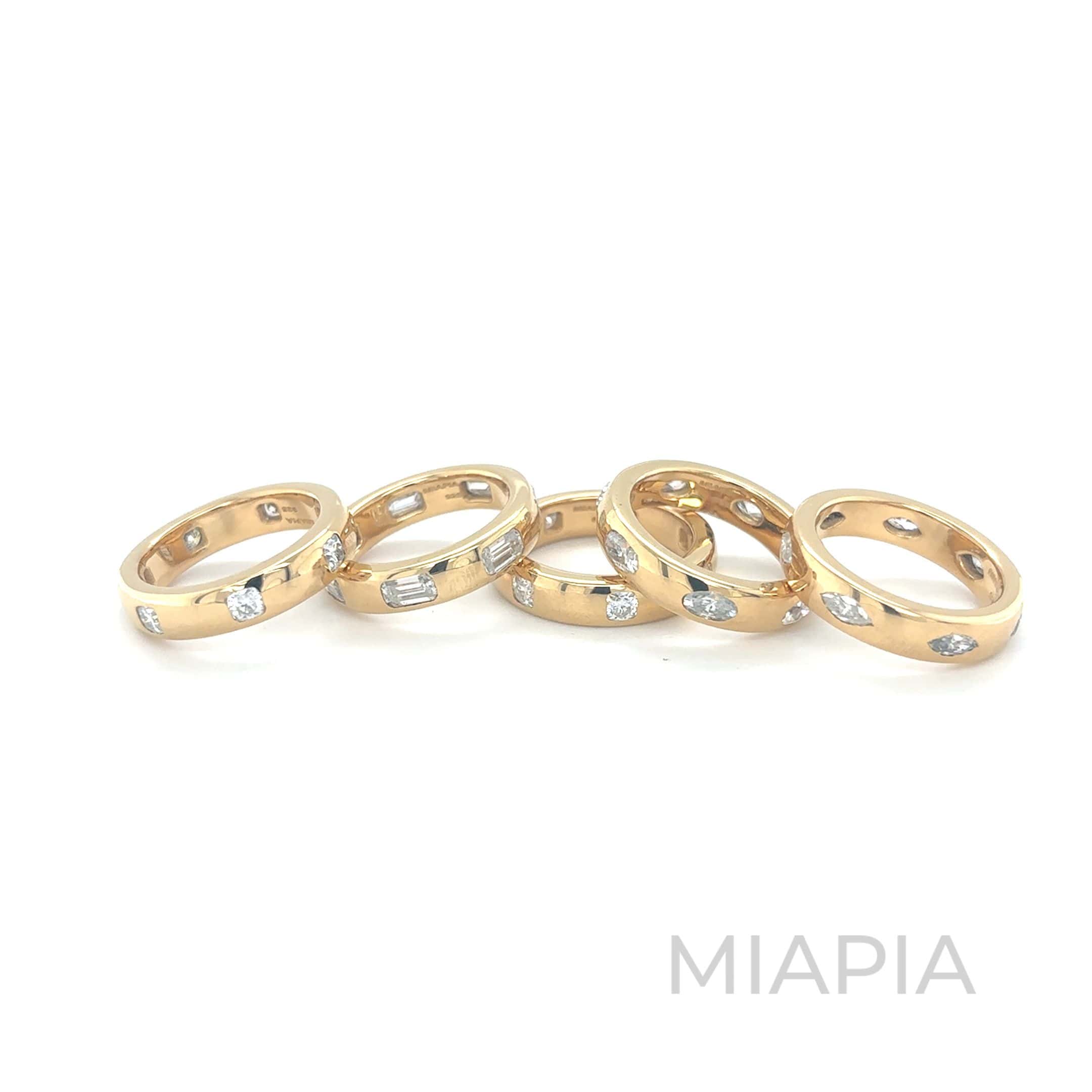 Flush Set Oval Eternity Band