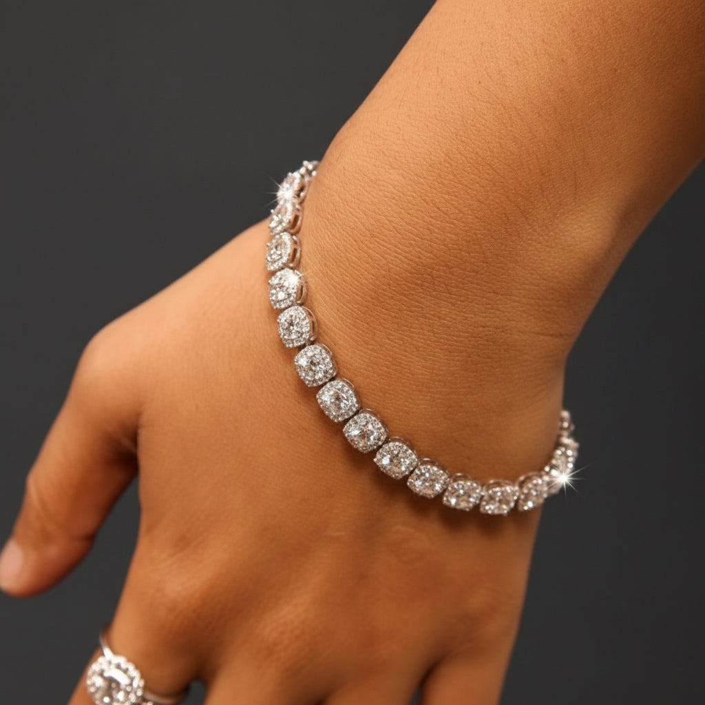 Radiant Cushion Bracelet