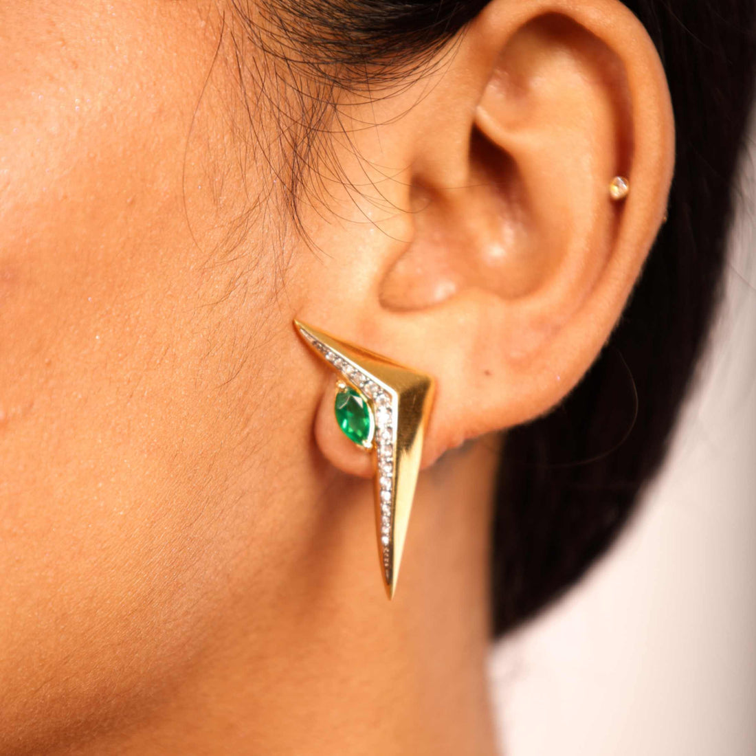Emerald Edge Earrings