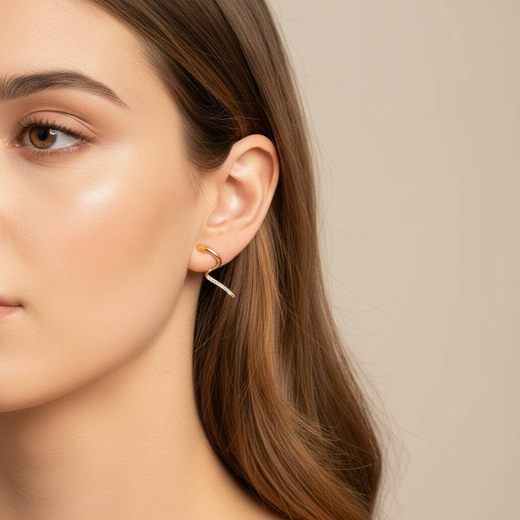 Glimmer Arc Earrings