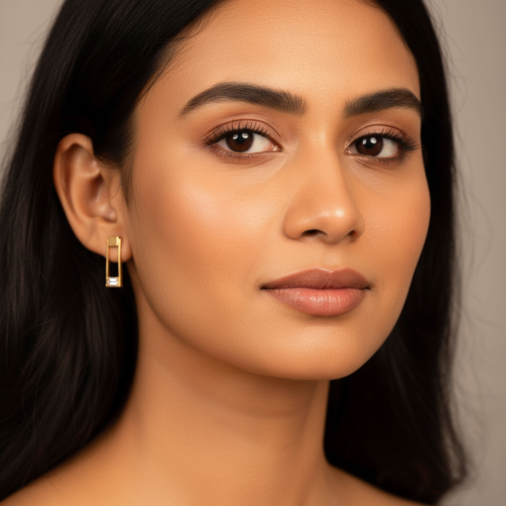 Linear Grace Drop Earrings