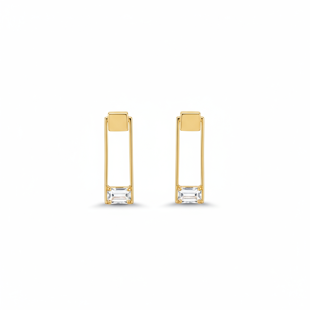 Linear Grace Drop Earrings