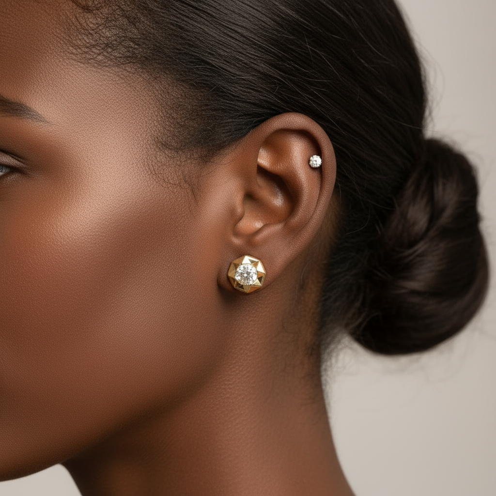 Golden Blossom Studs