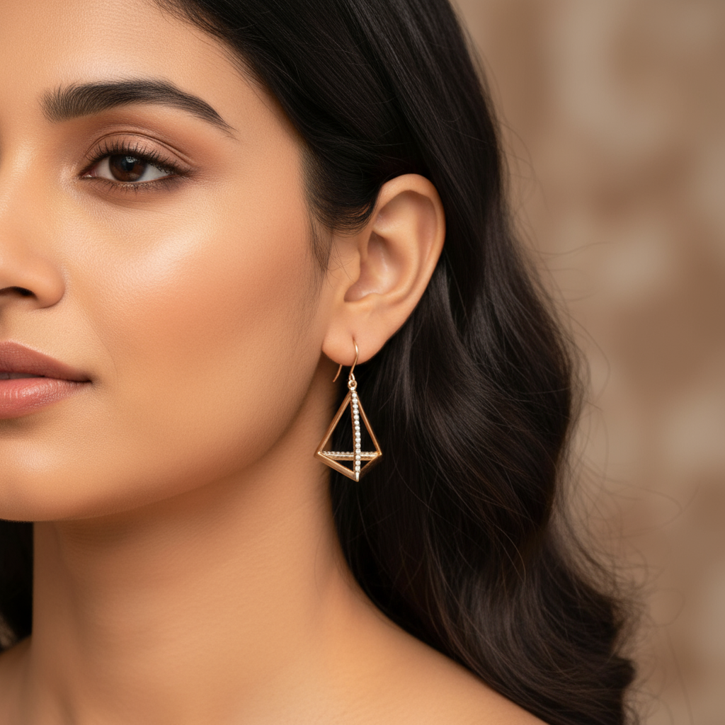 Pyramid Gleam Earrings