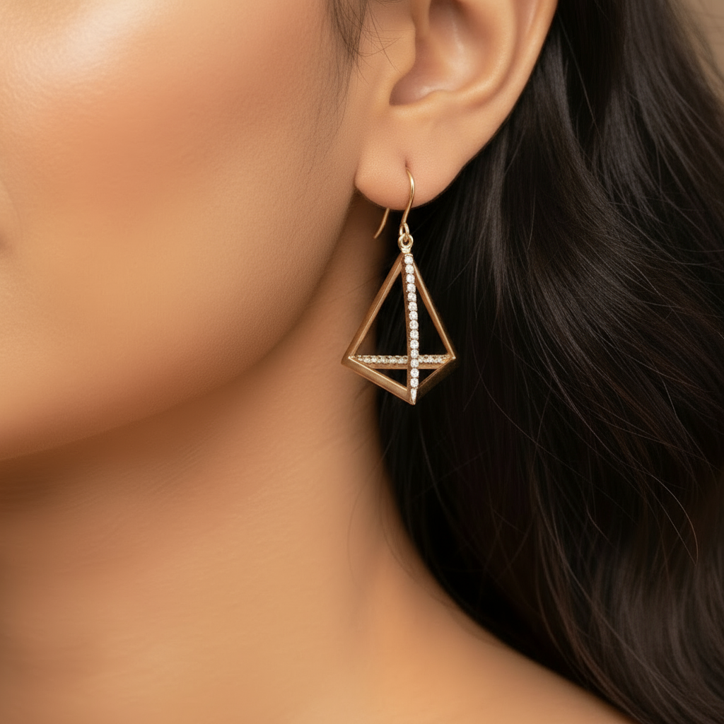 Pyramid Gleam Earrings